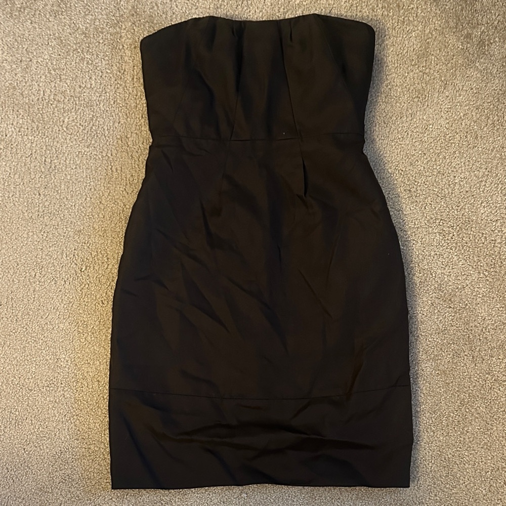 JCrew chocolate  Strapless Dress